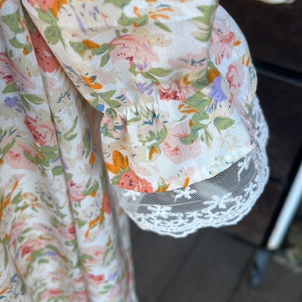 Vintage look Cottagecore style Yi Thai Sai size Small dress New with tags - Picture 3 of 6